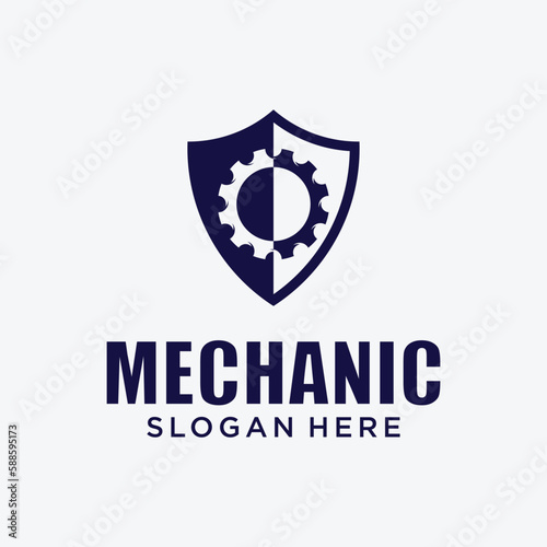Mechanical technology logo, gear and piston combination logo symbol. engine parts Free Download Mechanical technology logo, gear and piston combination logo symbol. engine parts - GFXLoad