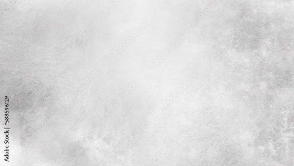 Naklejka premium Texture of a old white concrete wall with cracks as a background or wallpaper. Vector gray cement wall