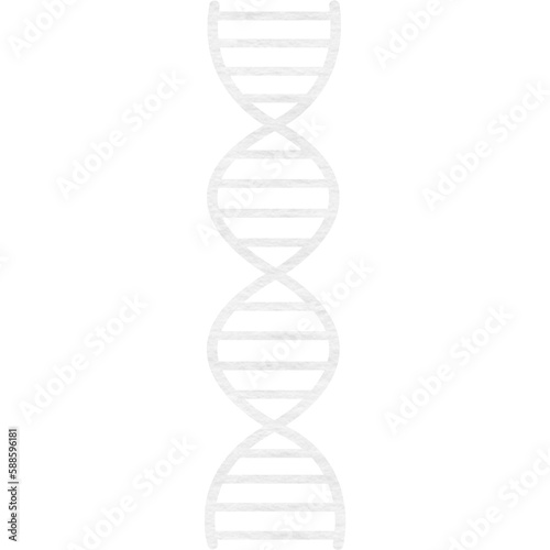 DNA over white background
