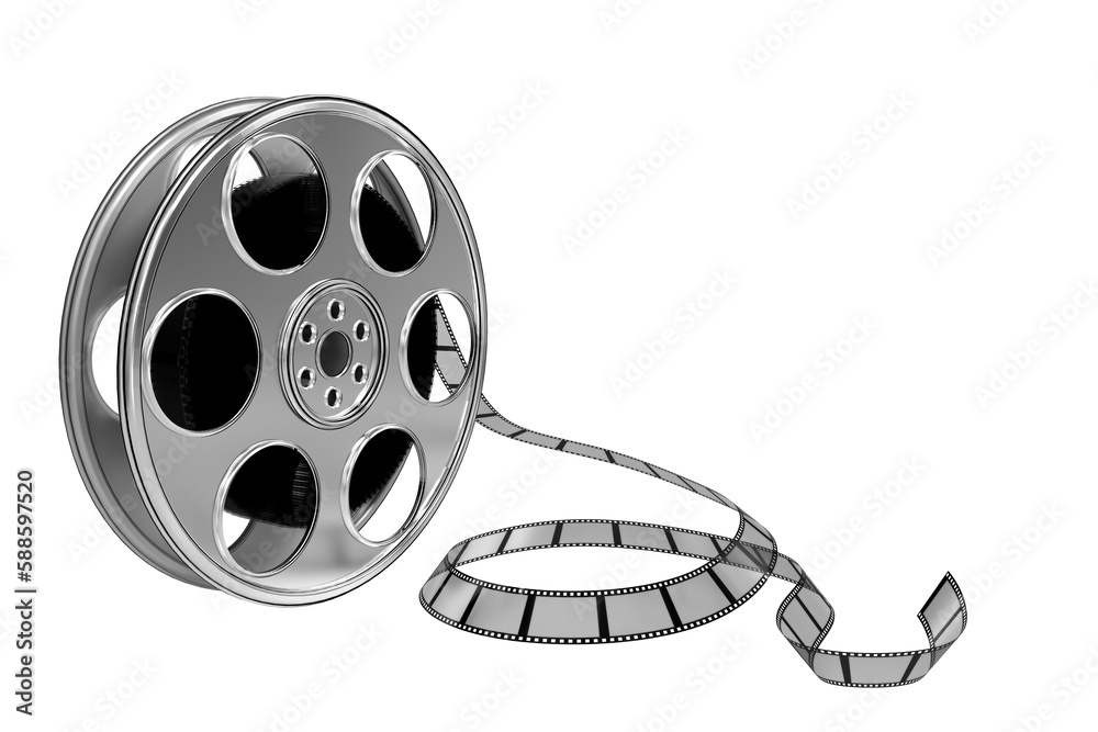 Digital generated image of film reel