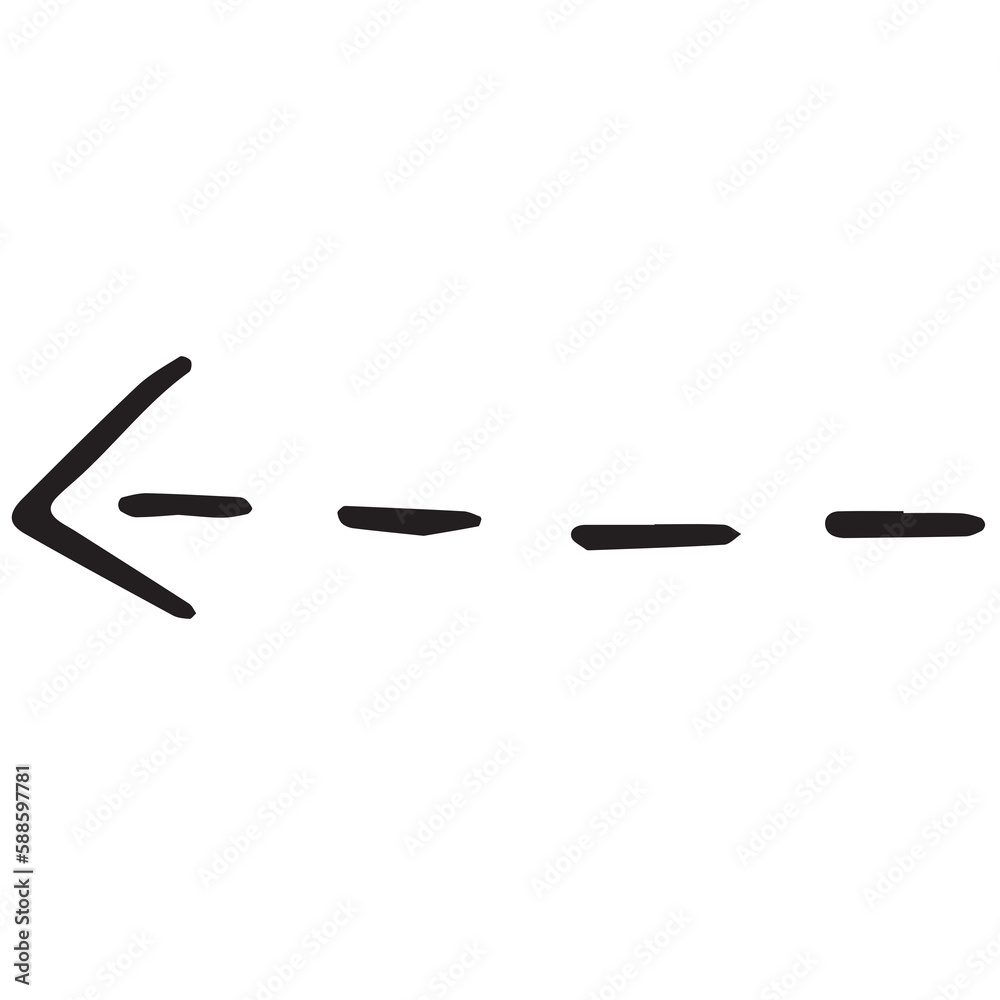 Digitally generated image of dotted arrow Digitally generated image of dotted arrow
