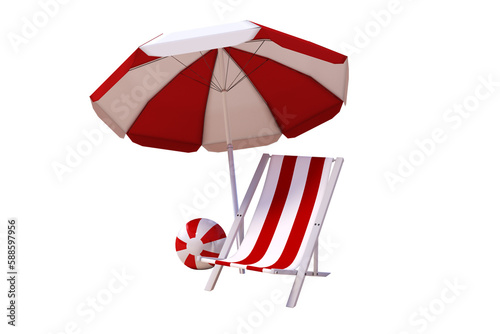 Vector image of beach holiday concept