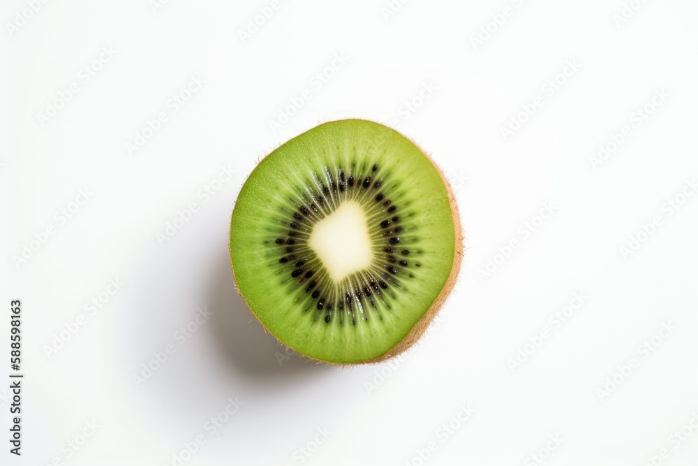 kiwi fruit isolated on white flat lay kiwi fruit isolated on white flat lay
