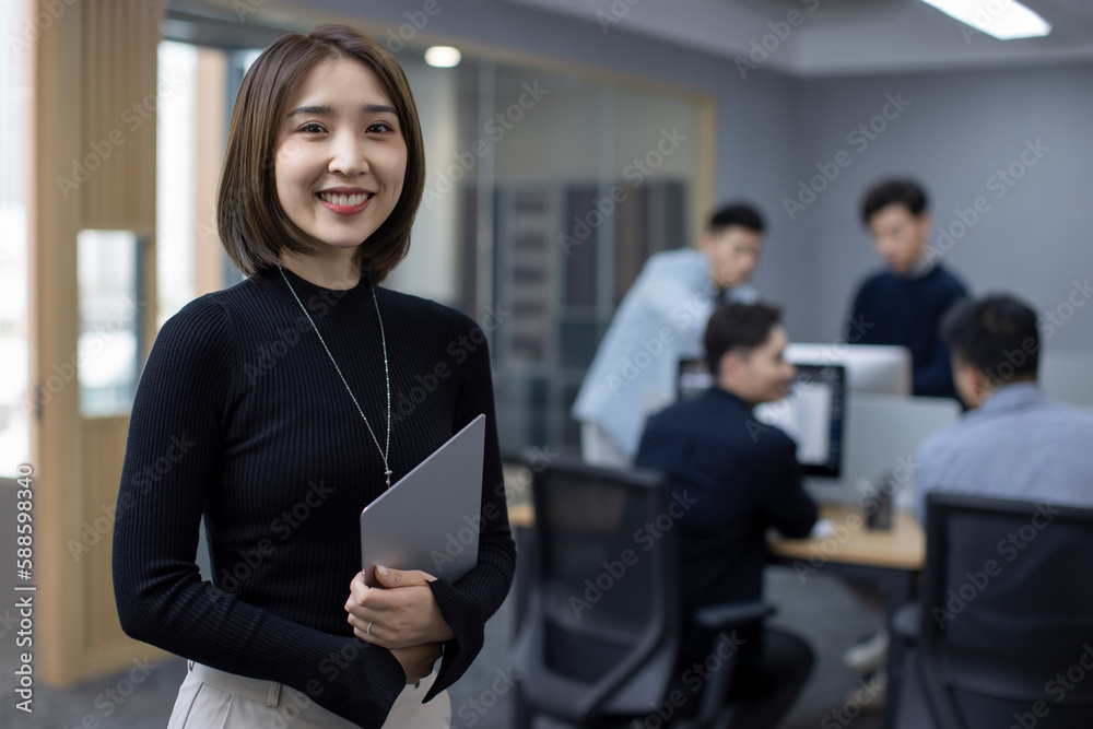 Portrait of confident Chinese businesswoman Portrait of confident Chinese businesswoman