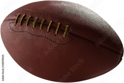 Close-up of brown American football