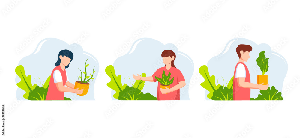 Fototapeta premium Flat Bundle Earth Day Design Illustration