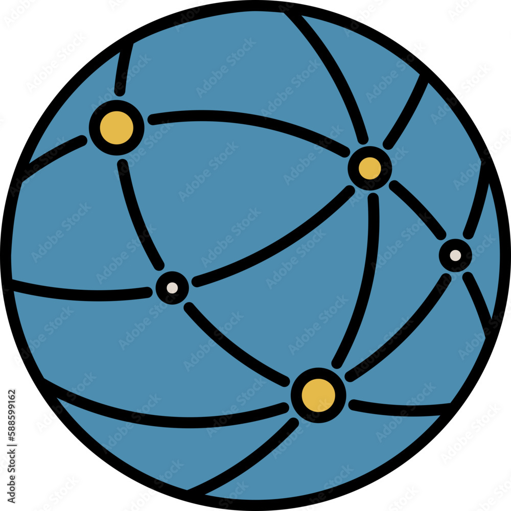 World Wide Web Icon, Line Filled Icon Style, Internet Website Address Symbol Vector Stock. World Wide Web Icon, Line Filled Icon Style, Internet Website Address Symbol Vector Stock.