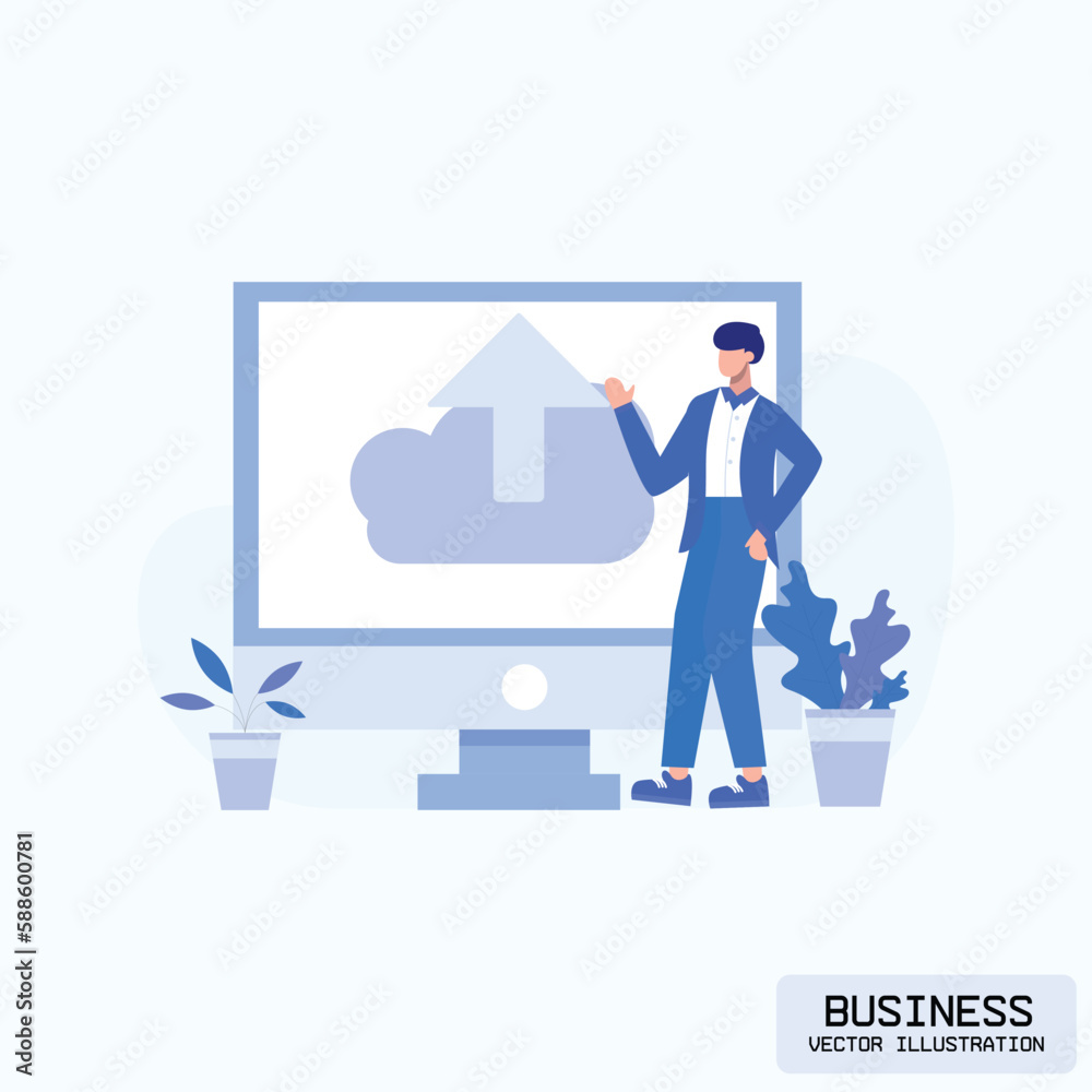 Business Marketing illustrations. Mega set. Collection of scenes with men and women taking part in business activities. Trendy vector style