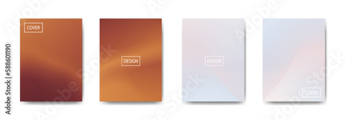 set of abstract background with beautiful gradation color, colorful background for poster flyer banner backdrop.vertical banner.cool fluid background vector illustration