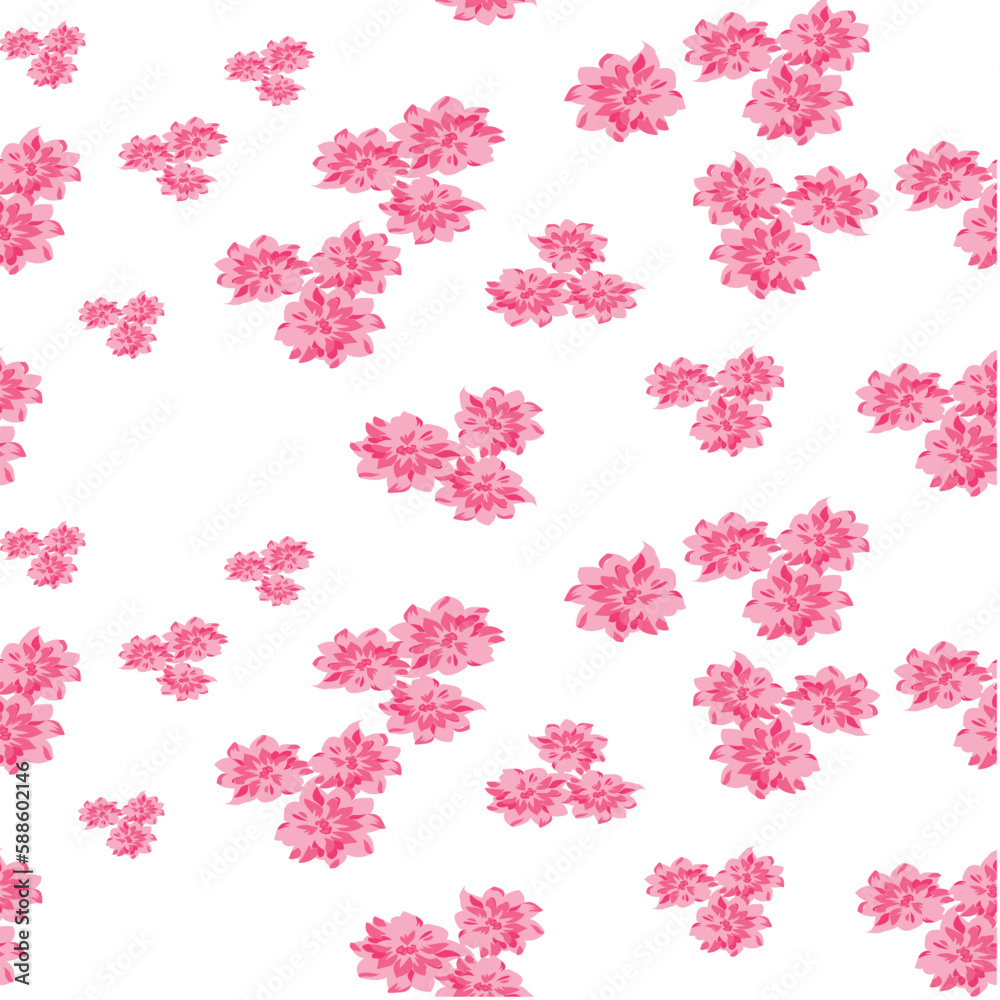 seamless vector flower design pattern on background11 seamless vector flower design pattern on background11