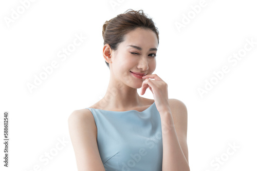 Portrait of beautiful young Chinese woman