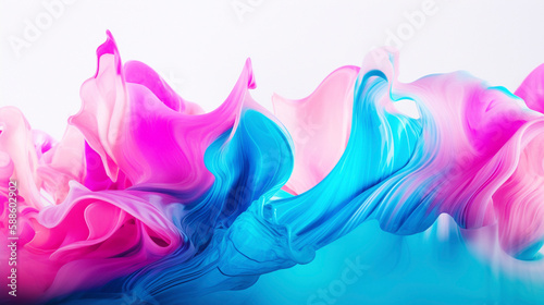 AI art gradient colors　paint liquid 　グラデーションペイント