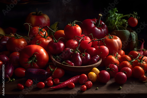 Crimson Harvest: Red Vegetable Collection