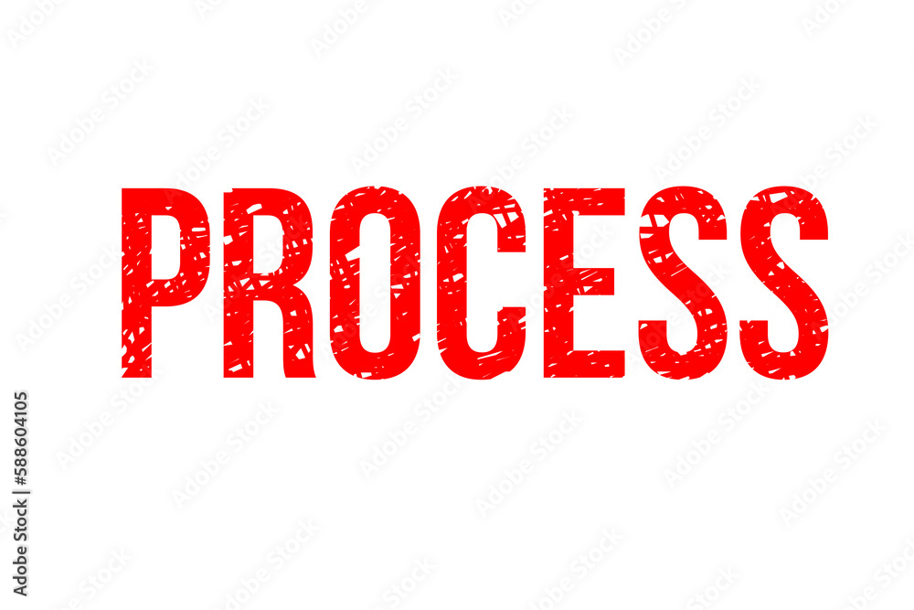 Digitally generated image of Process text Digitally generated image of Process text