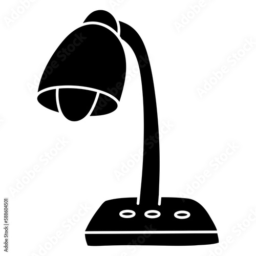 desk lamp icon logo