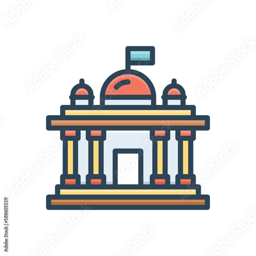 Color illustration icon for regime 
