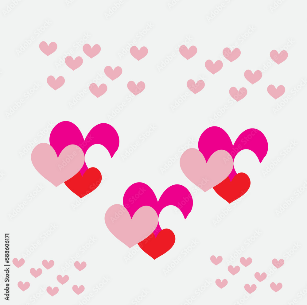 Heart shaped love background monther's day.For walpaper abstract,etc.