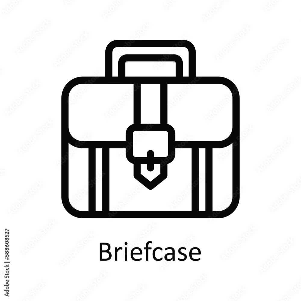 Briefcase Vector outline Icons. Simple stock illustration stock Briefcase Vector outline Icons. Simple stock illustration stock