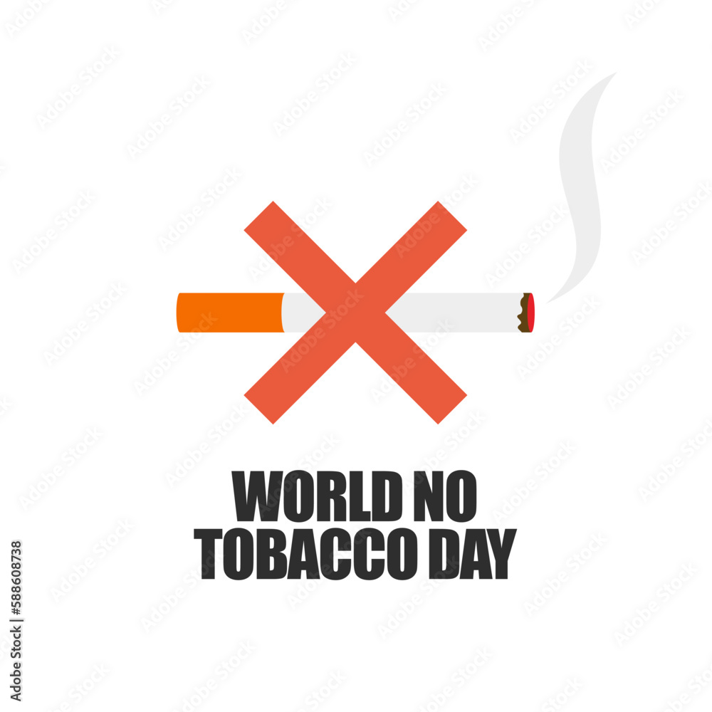 World No Tobacco Day Concept Stop Smoking.vector illustration World No Tobacco Day Concept Stop Smoking.vector illustration