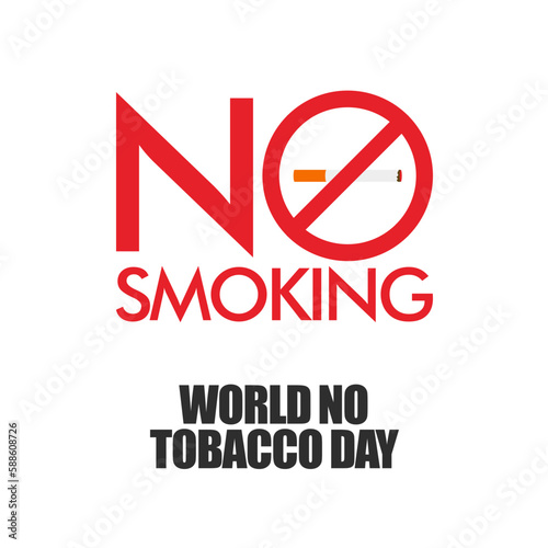 Free Download World No Tobacco day, banner design, city and cigarette, flat illustration vector design - GFXLoad