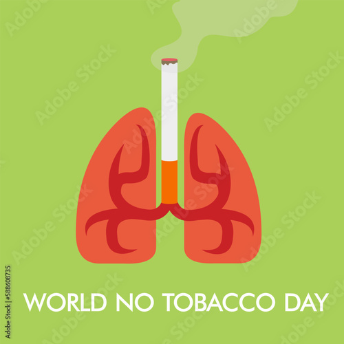 World No Tobacco Day. Creative design idea for poster, banner vector