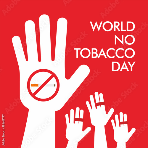 World Tobacco Day. cigarette and lungs creative concept design for poster, banner vector illustration