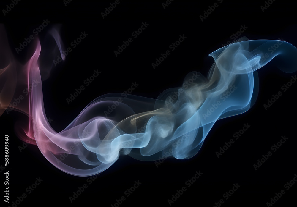 abstract smoke background with gradient