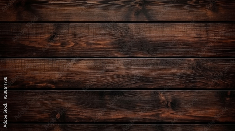 Fototapeta premium Design of brown wood texture, dark wood background