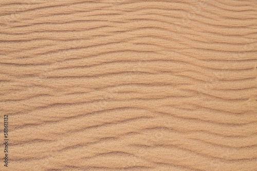 Desert sand pattern during the day light. wave sand parttern of the desert isolated...