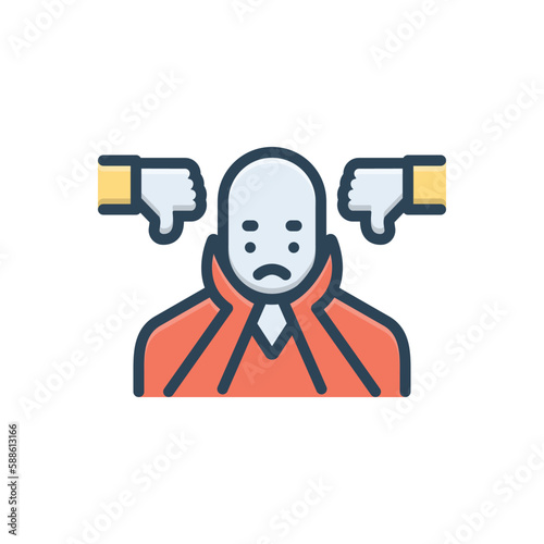 Color illustration icon for sucks 