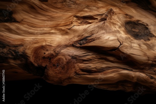 Fototapeta Naklejka Na Ścianę i Meble -  3d wood texture on black color background