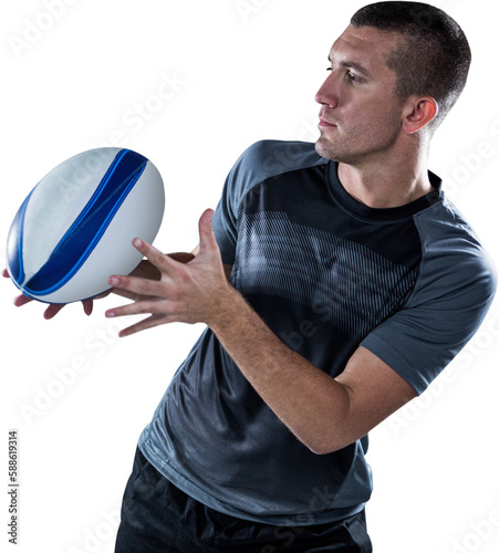 Sports player catching the ball