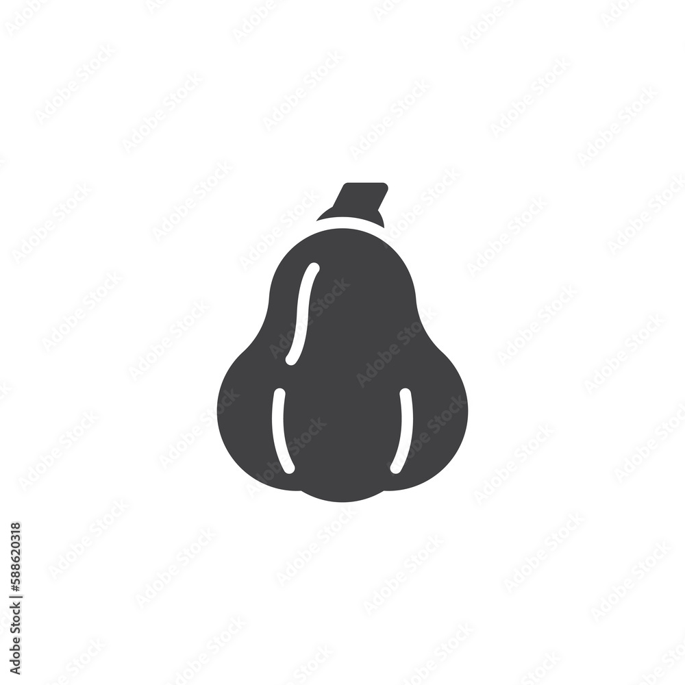 Pumpkin vegetable vector icon Pumpkin vegetable vector icon
