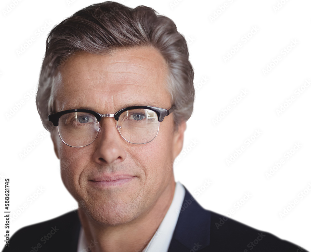 Portrait of businessman wearing eyeglasses