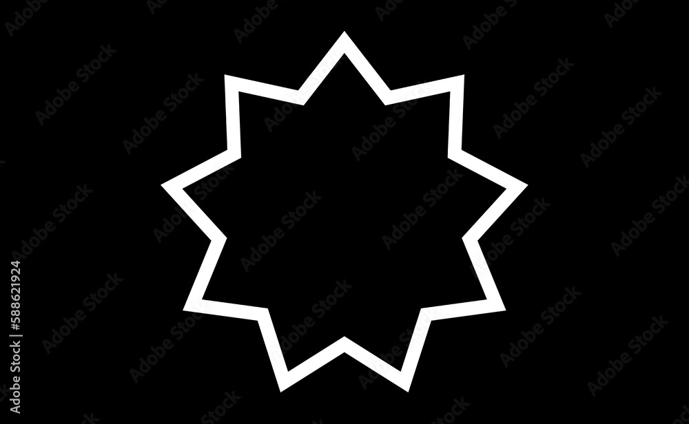 Geometric star shape