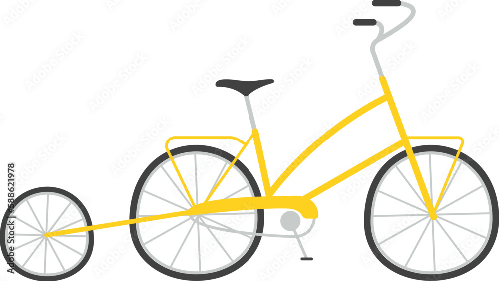 Fototapeta premium Bicycle With Trailer