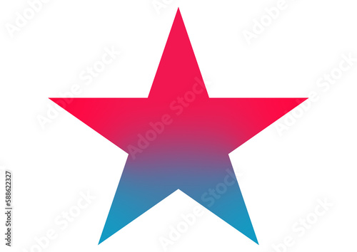 Red and blue star