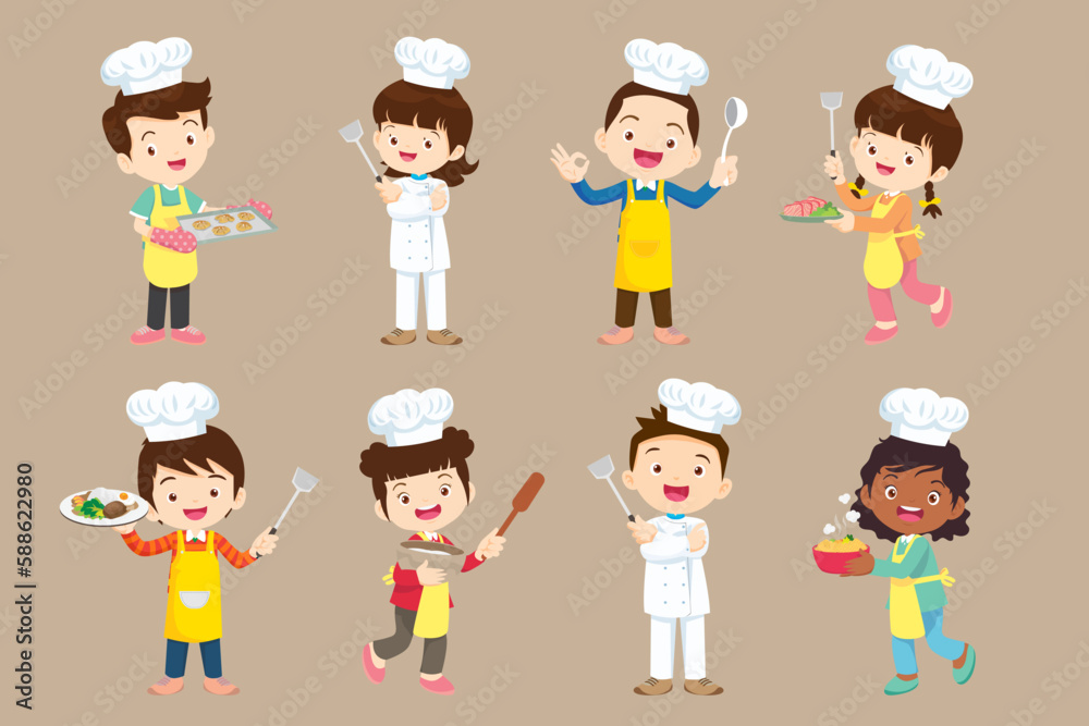 cute little chef Character set 008