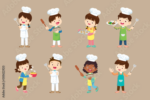 cute little chef Character set 006
