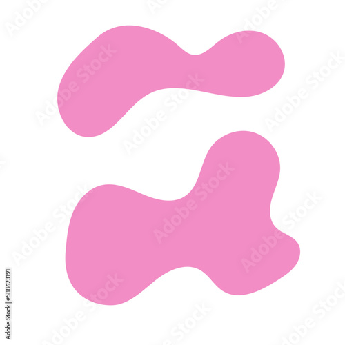 Pastel Pink Abstract Shapes 