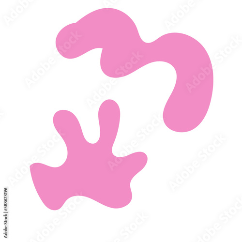 Pastel Pink Abstract Shapes 