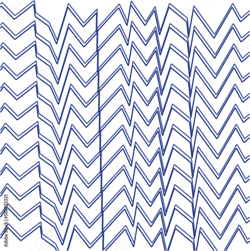 Lines with sharp angular shapes form a sharp and dangerous pattern. It will look good in aggressive art projects.