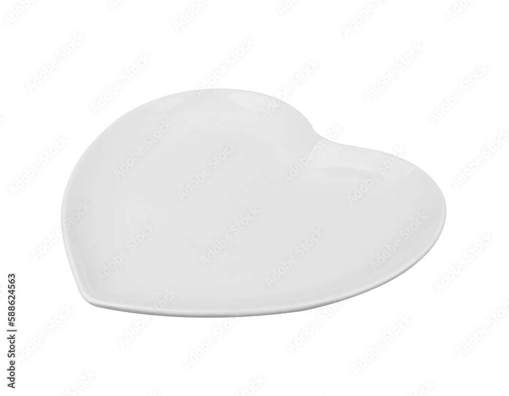 ceramics plate in shape of heart on transparent png ceramics plate in shape of heart on transparent png