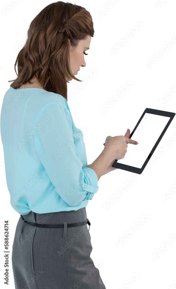 Businesswoman using digital tablet