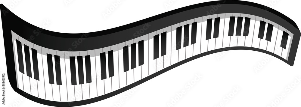Fototapeta premium Piano icon