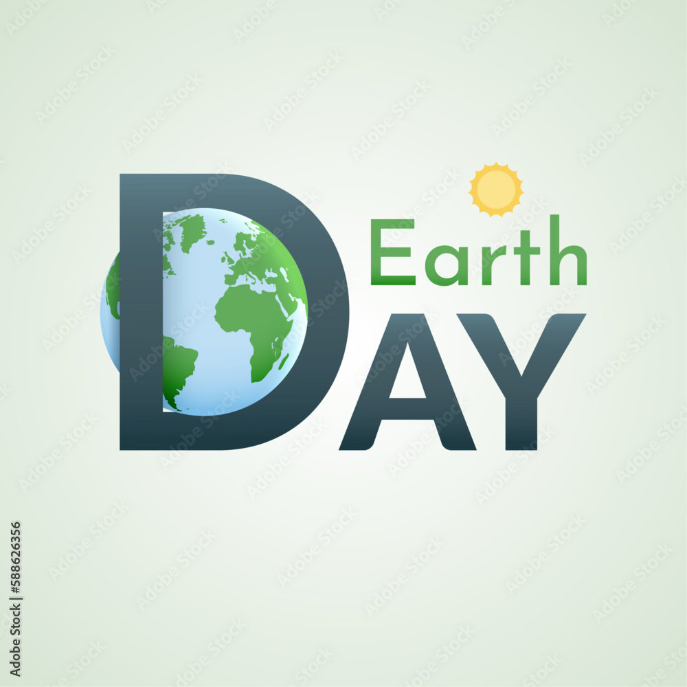 Earth Day. Planet earth and sun. Earth Day. Planet earth and sun.