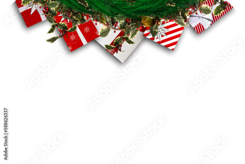 Festive christmas wreath