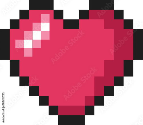 Videogame heart icon