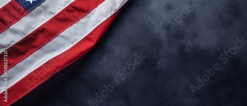 United States Flag, Independence Day, Memorial Day, Patriot Day. Generative AI