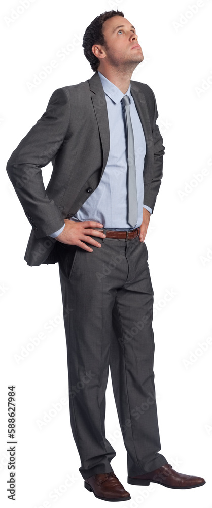 Serious businessman with hands on hips Serious businessman with hands on hips